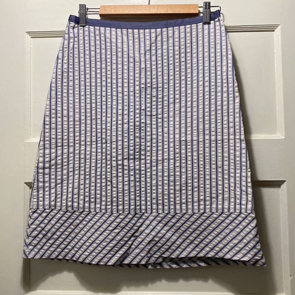 Halogen seersucker-style skirt, size 2